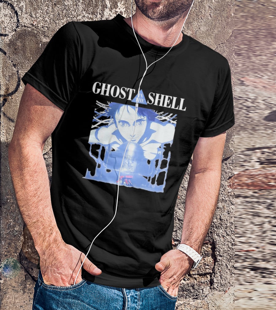 Ghost In The Shell Puppet Master Anime Character And Title T-Shirt