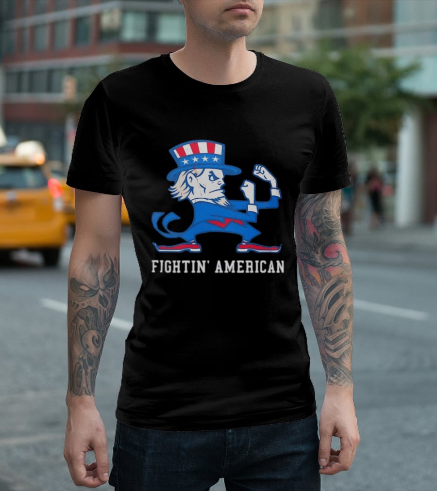 Uncle Sam Fightin' American Patriotic Boxing T-Shirt