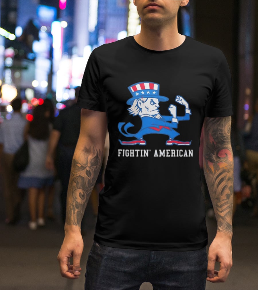 Uncle Sam Fightin' American Patriotic Boxing T-Shirt