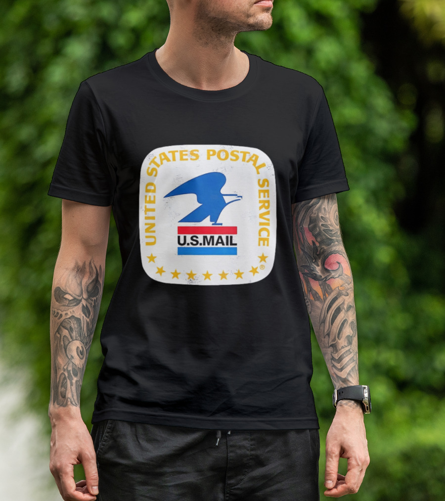 United States Postal Service US Mail Eagle Icon Vintage Look T-Shirt