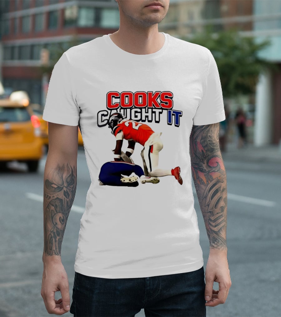 Buffalo Bills Mafia Cooks Caught It Football Play T-Shirt