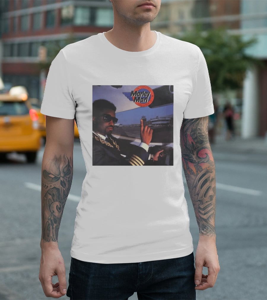 Marley Marl In Control Volume 1 Iconic Hip Hop DJ In Pilot Uniform T-Shirt