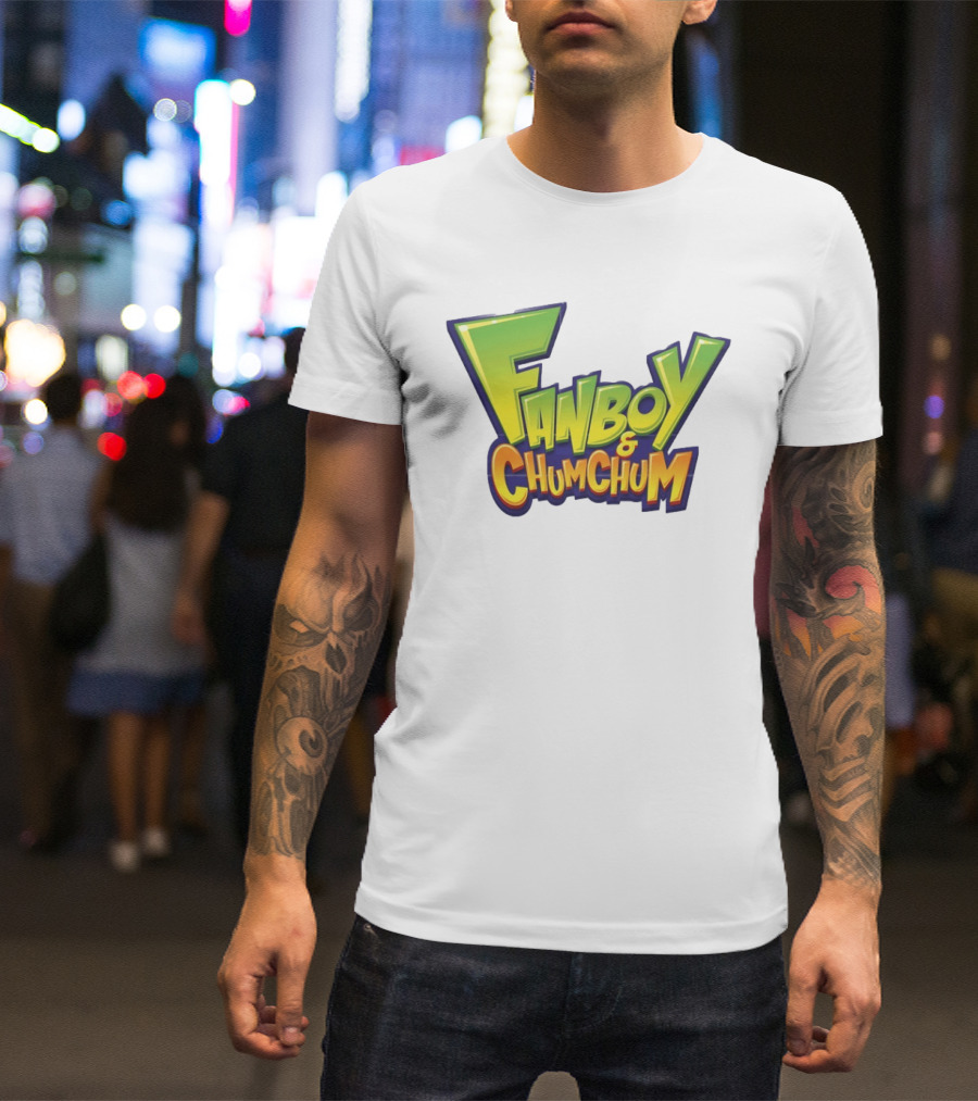 Fanboy And Chum Chum Animated Series Logo Merchandise T-Shirt