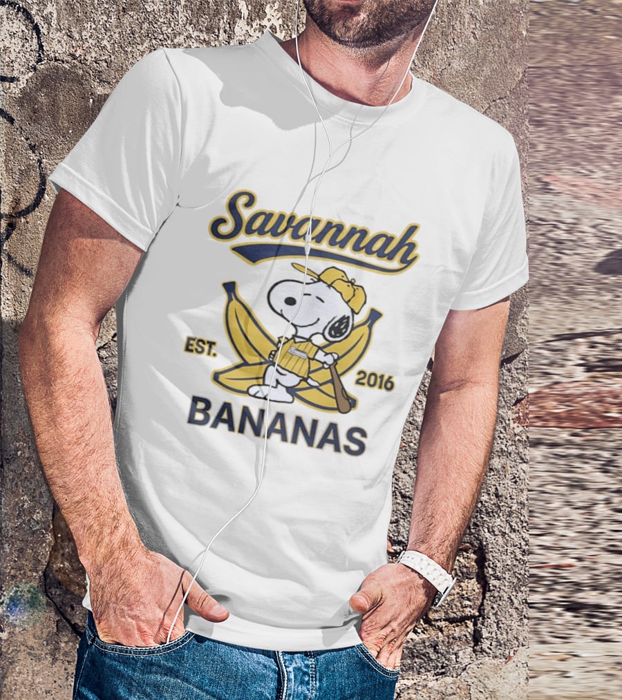 Savannah Bananas Snoopy Banana Outfit EST 2016 T-Shirt