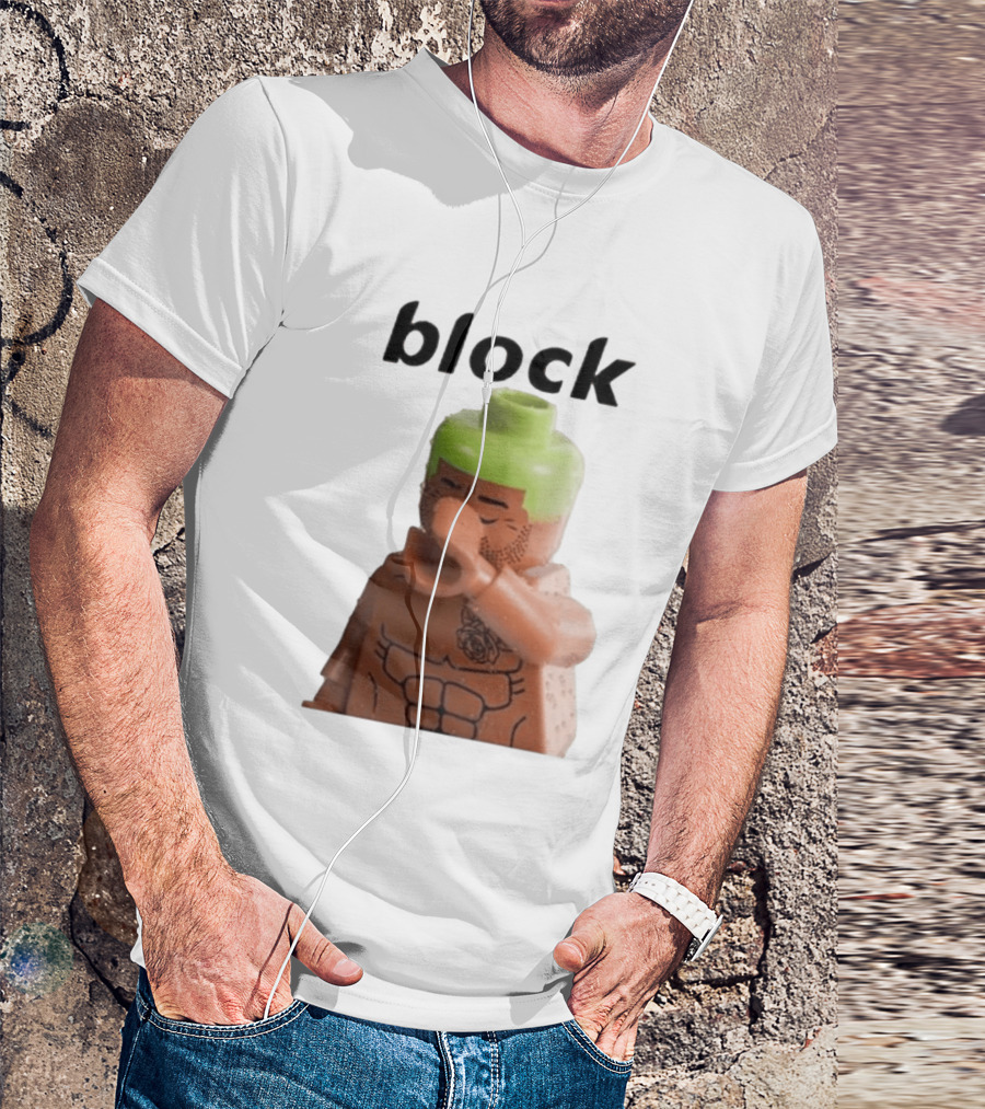 Block The Don Block LEGO Minifigure Style Dabbing Pose T-Shirt
