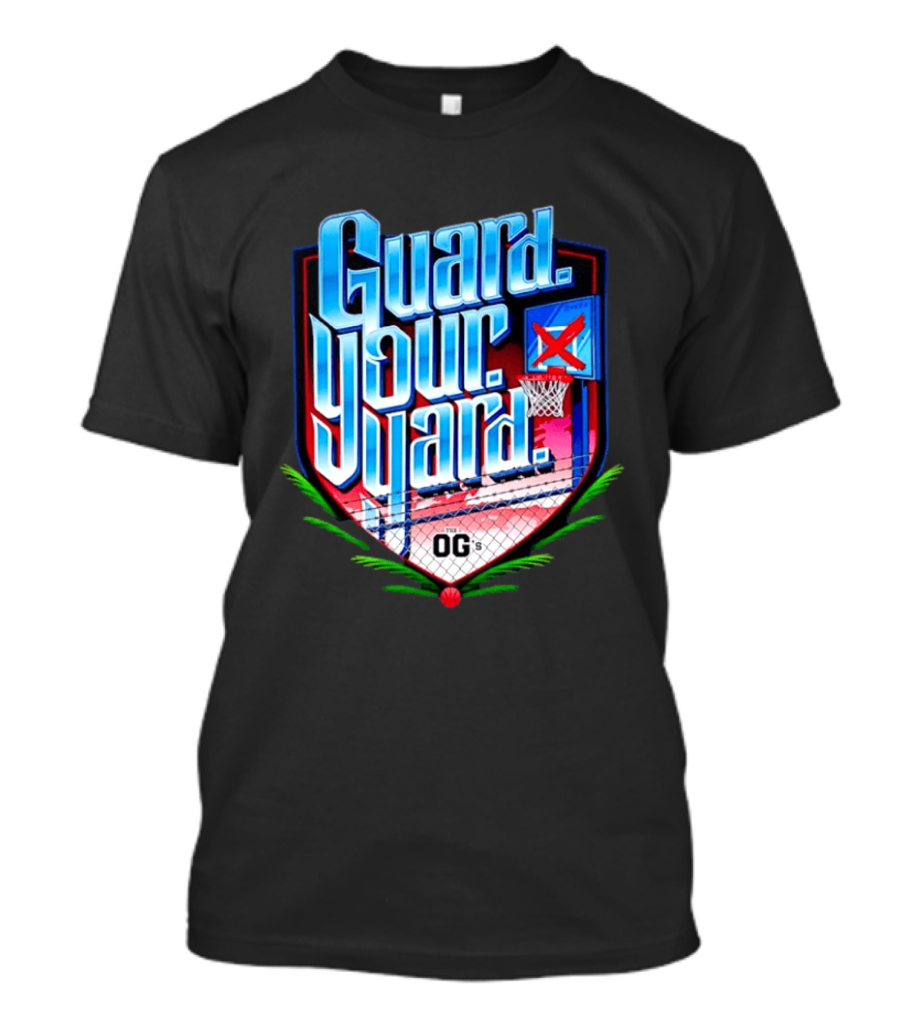 Guard Your Yard Basketball OG's Court Backboard Fence T-Shirt