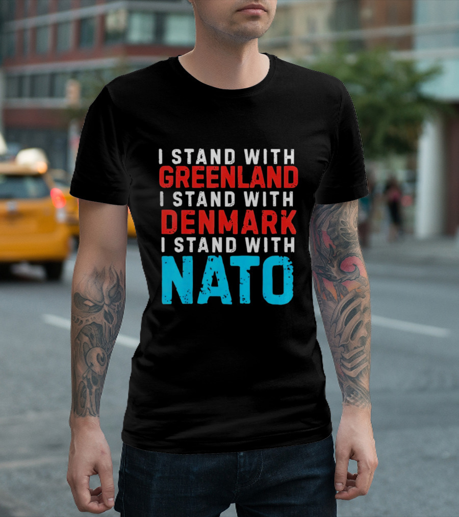 I Stand With Greenland Denmark NATO Support T-Shirt