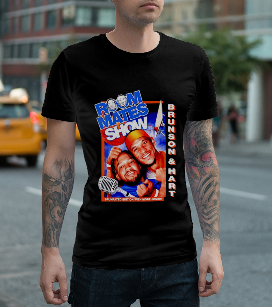 Roommates Show Brunson & Hart Brunrated Edition With More Joshin' New York Knicks T-Shirt