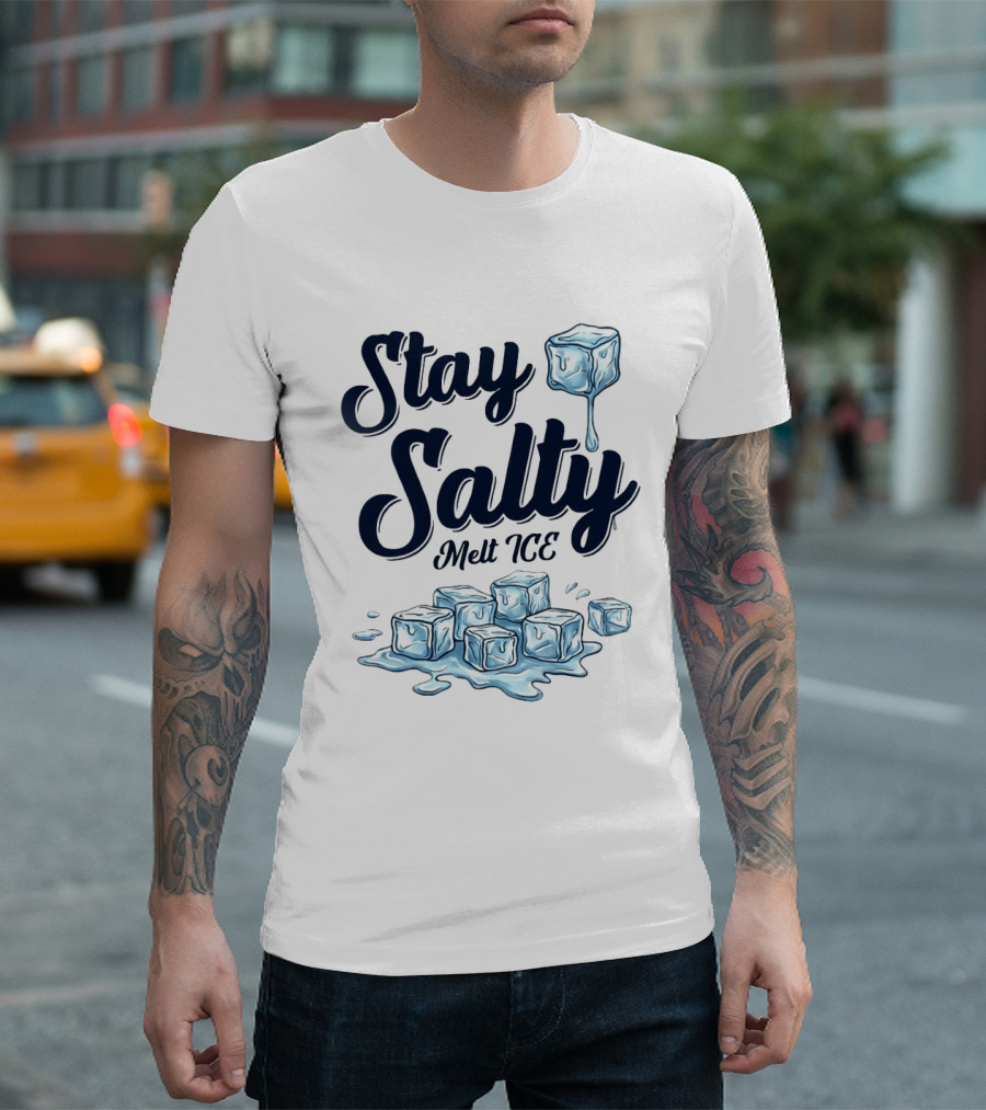 Stay Salty Melt ICE Anti Ice Abolish T-Shirt