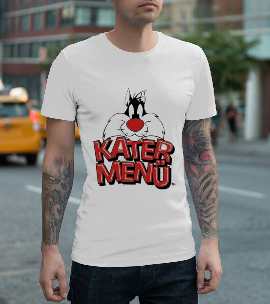 Kater Menü White Cat T-Shirt