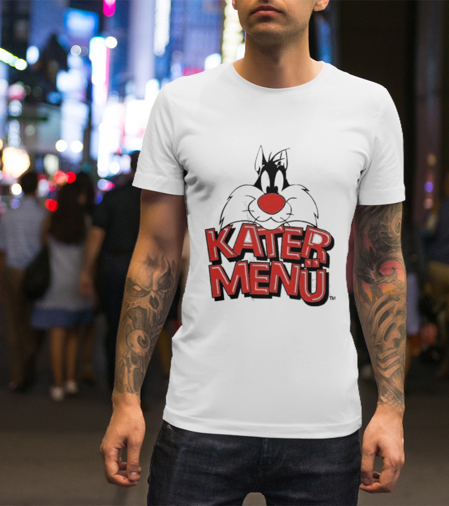 Kater Menü White Cat T-Shirt
