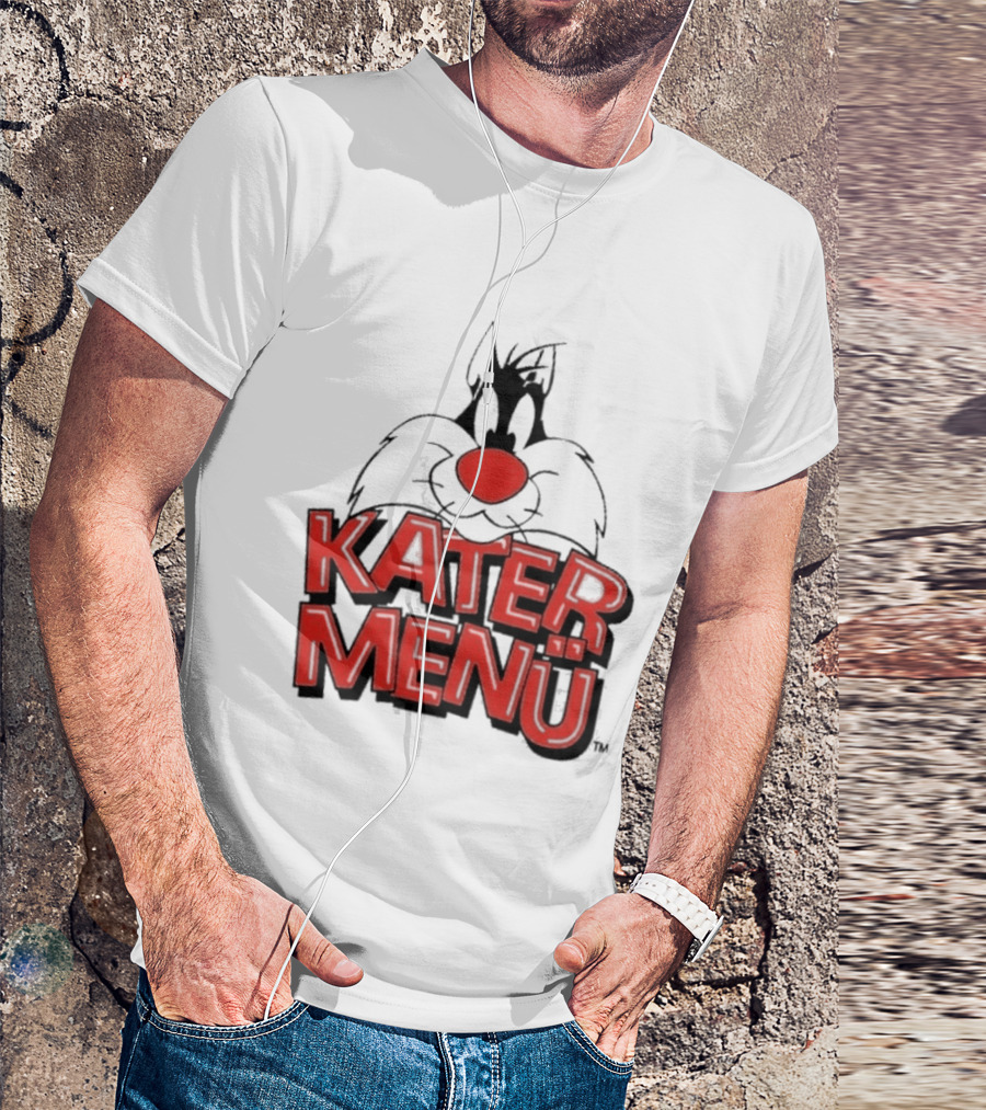 Kater Menü White Cat T-Shirt