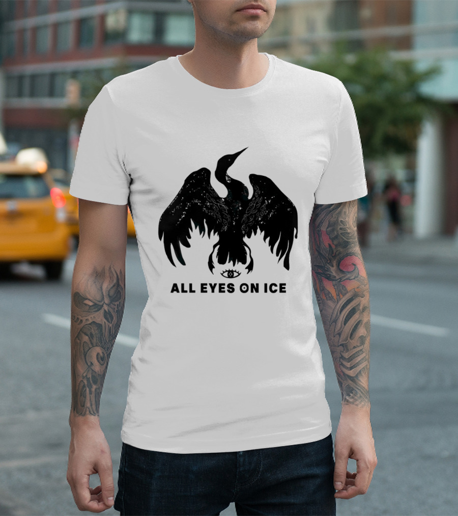 All Eyes On ICE Minnesota Rebel Loon Bird T-Shirt