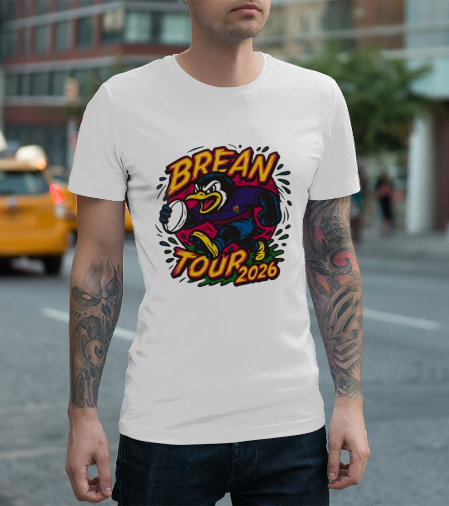 Brean Tour 2026 Rugby Mascot Dynamic T-Shirt