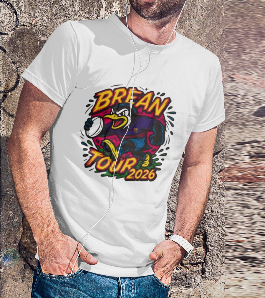 Brean Tour 2026 Rugby Mascot Dynamic T-Shirt
