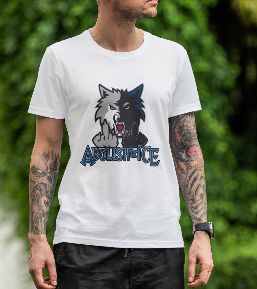 Minnesota Wolves Abolish Ice Wolves T-Shirt