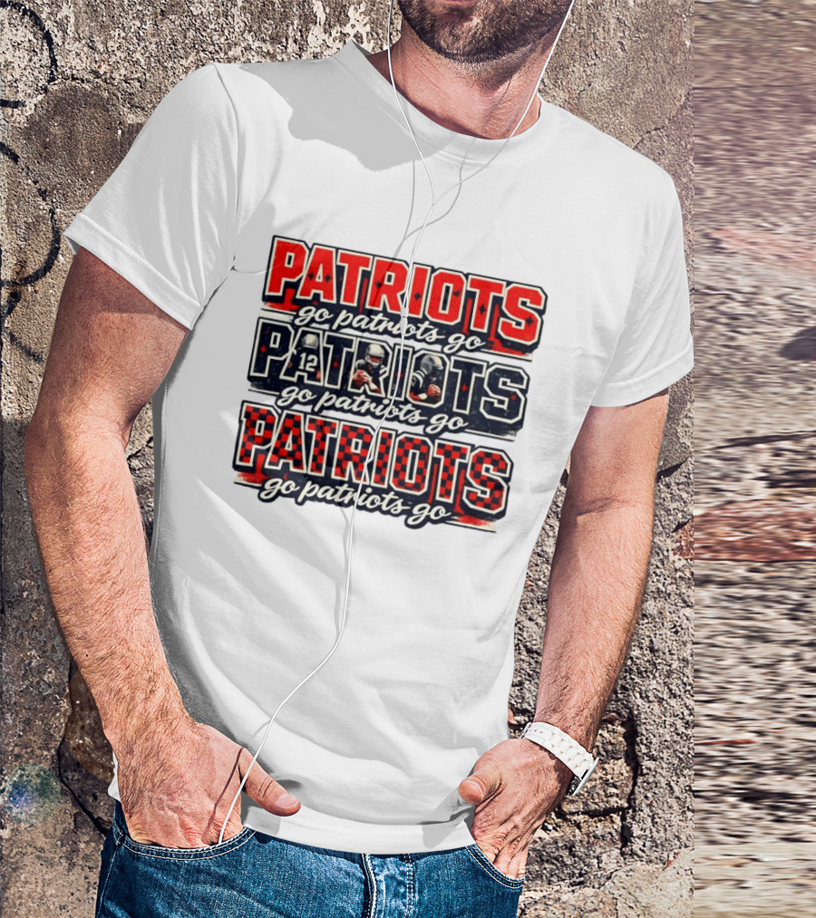 New England Patriots Go Patriots Go Football Game Day T-Shirt