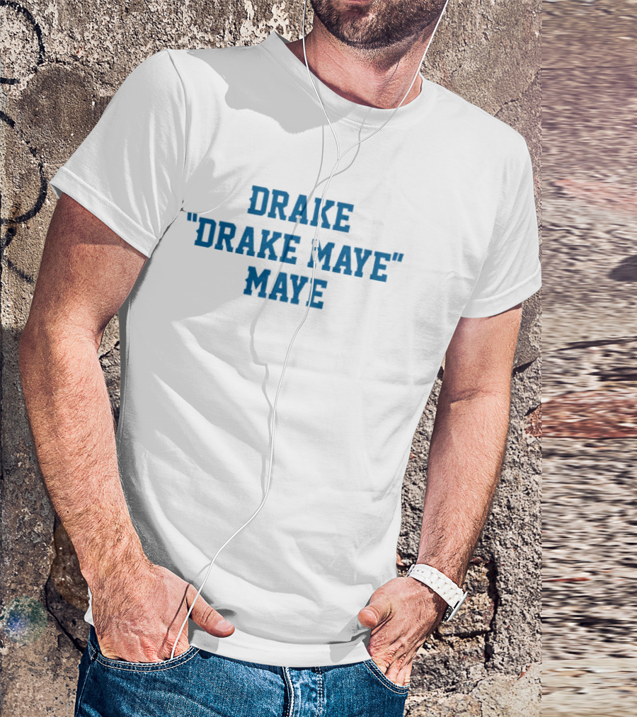 Drake Maye Football Fan Apparel Blue T-Shirt