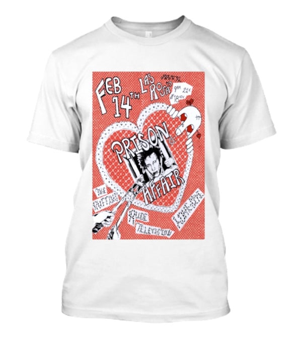 Prison Affair Tour Feb 14 Las Rosas Miami Live Music Event 2026 T-Shirt