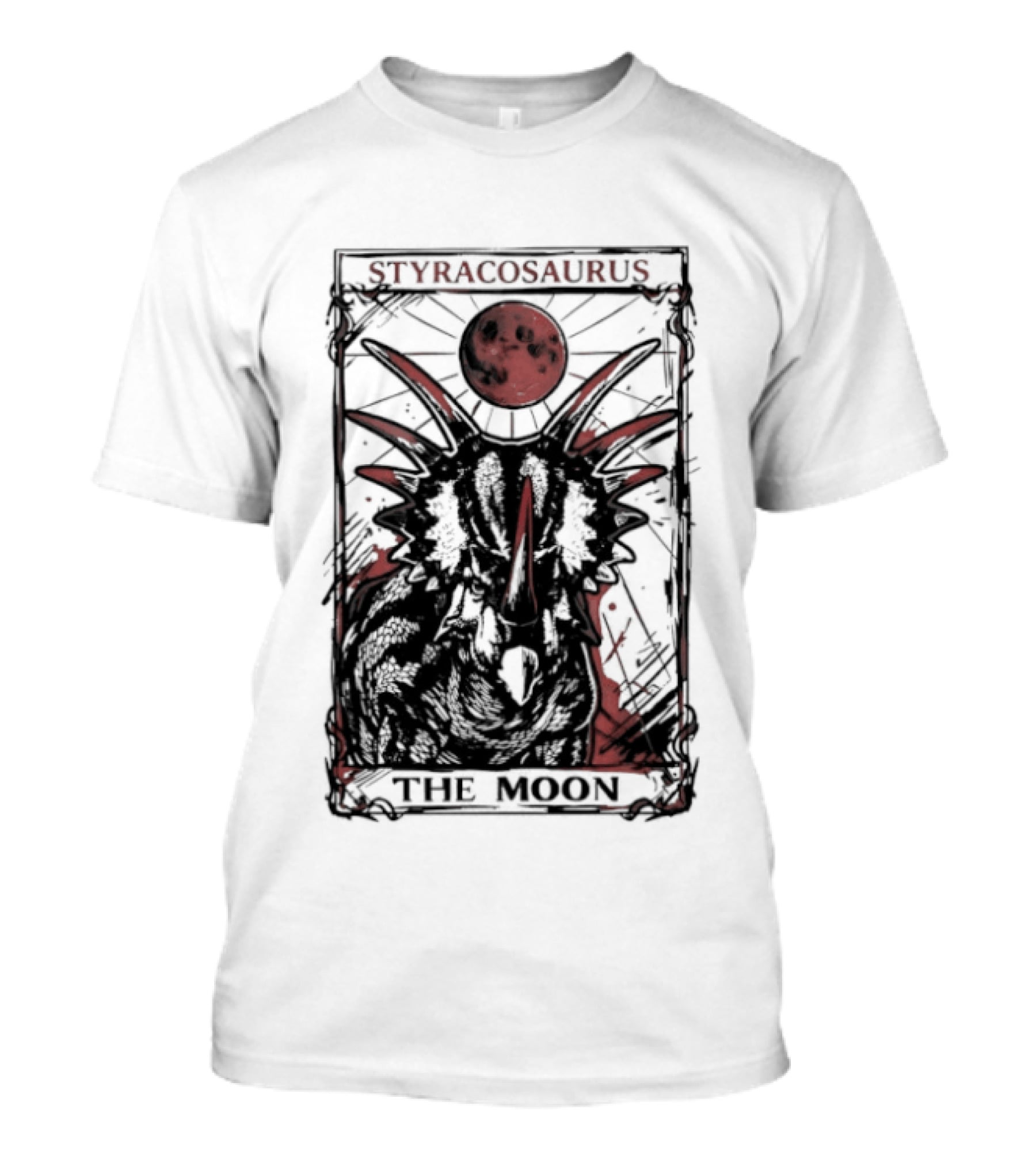 Styracosaurus Under Crimson Moon Magic T-Shirt