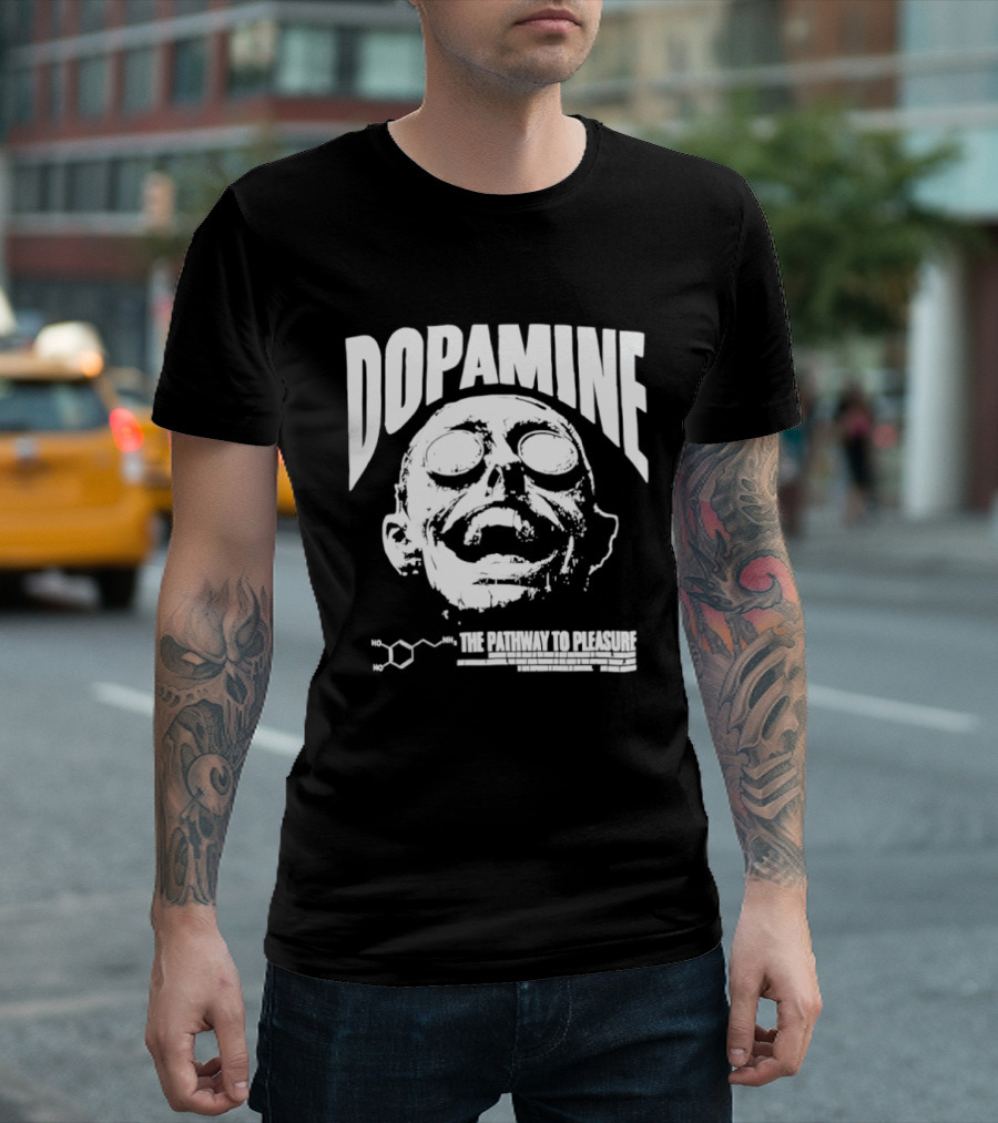 Dopamine The Pathway To Pleasure Molecular Formula Head T-Shirt