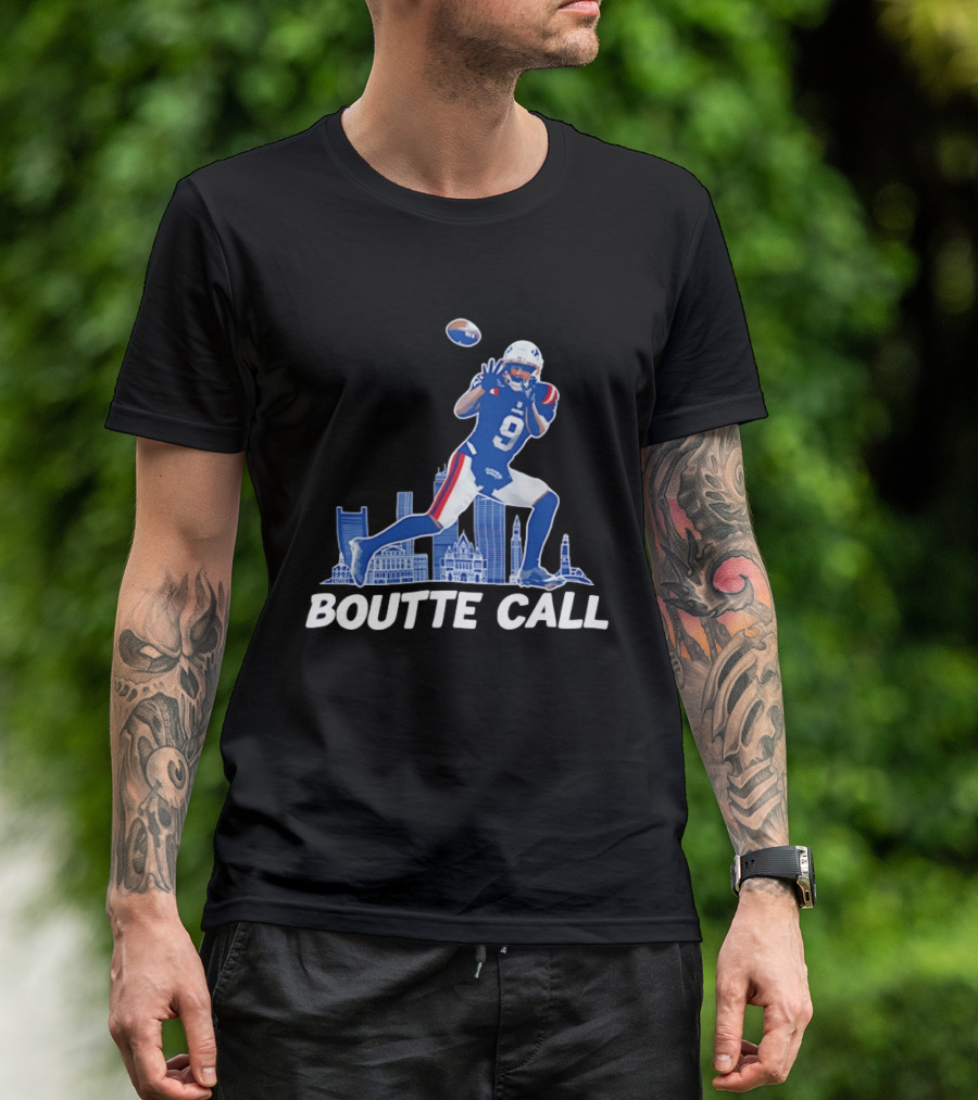 Kayshon Boutte Call New England Patriot Football City Skyline T-Shirt