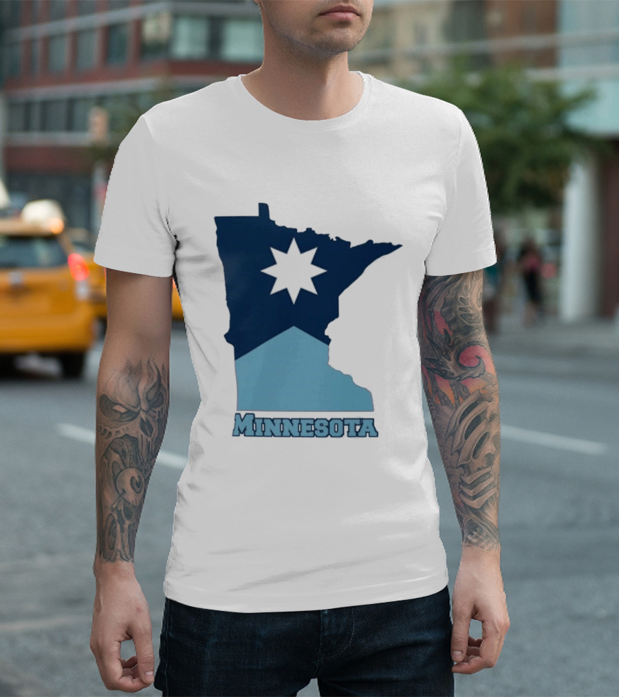Minnesota Strong Star Map T-Shirt