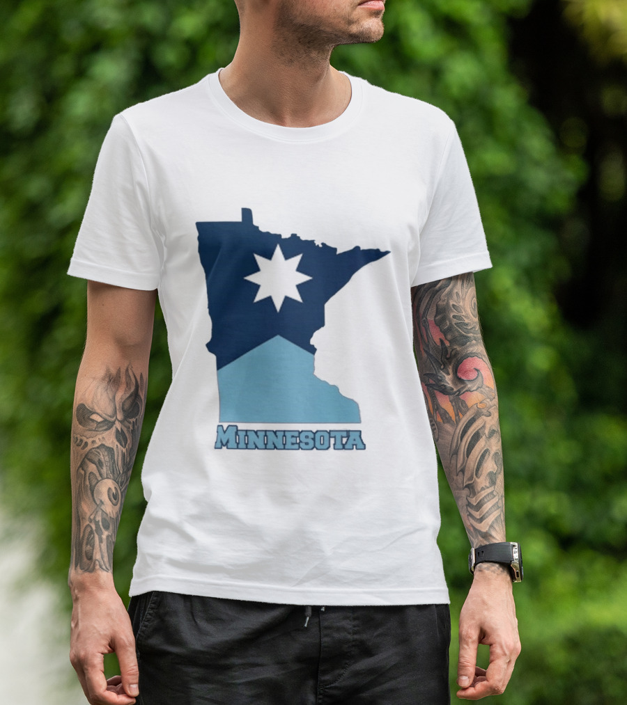 Minnesota Strong Star Map T-Shirt