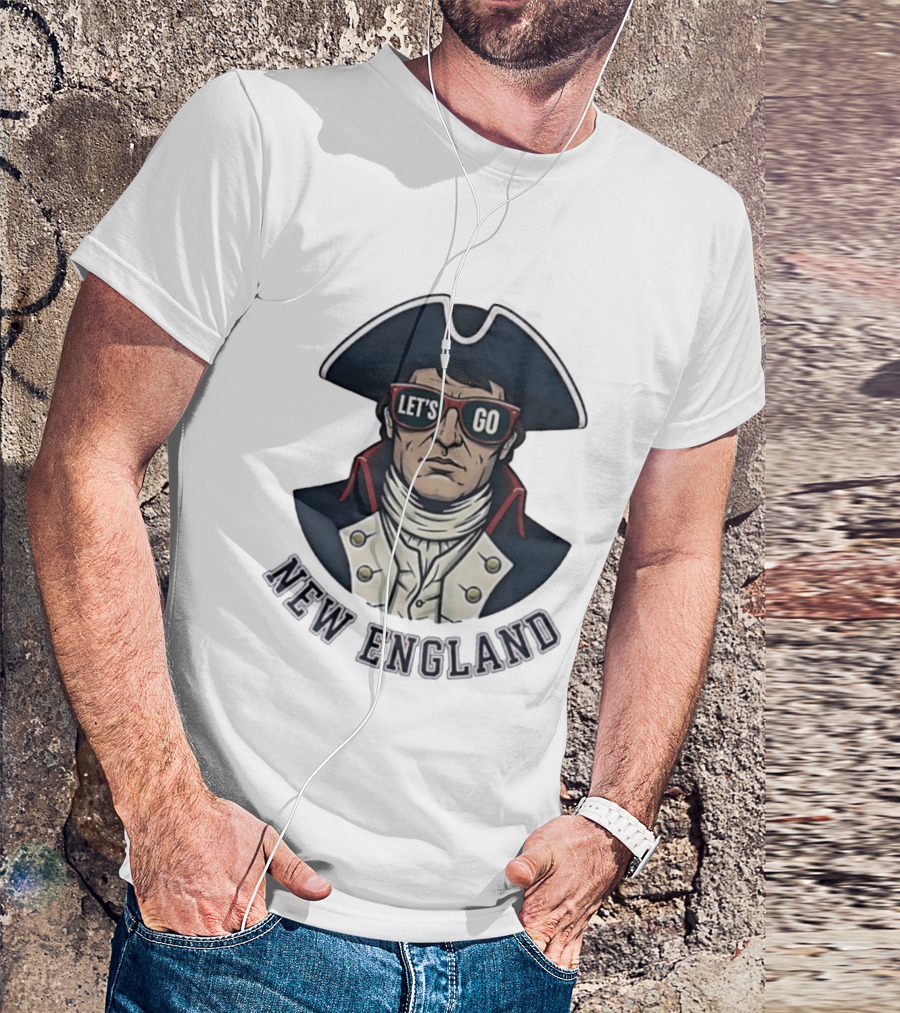 New England Patriots Let's Go American Patriot Football T-Shirt