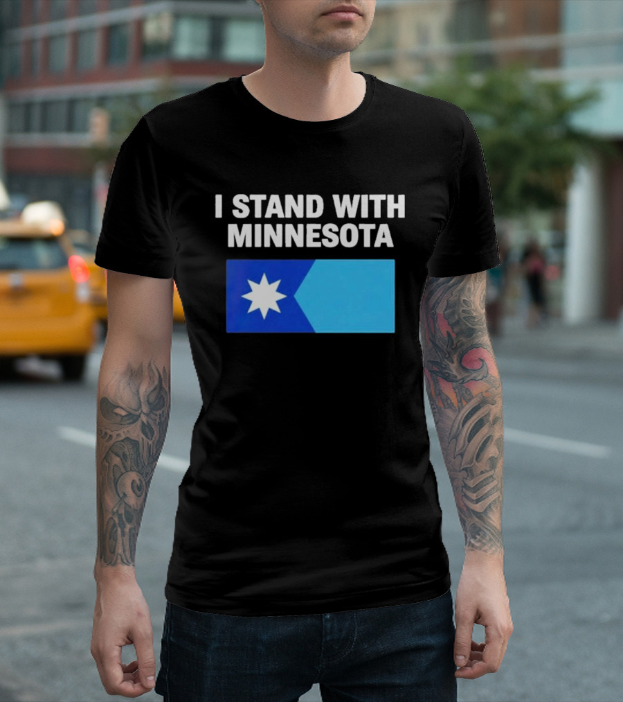 I Stand With Minnesota Flag Minnesota Strong T-Shirt