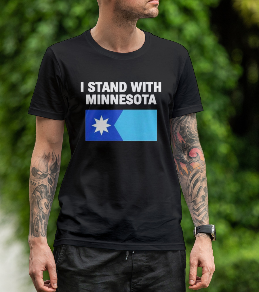 I Stand With Minnesota Flag Minnesota Strong T-Shirt