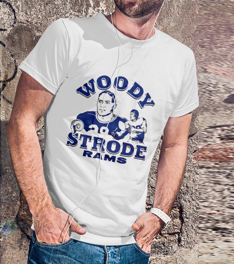 Los Angeles Rams Woody Strode Vintage Football Player T-Shirt