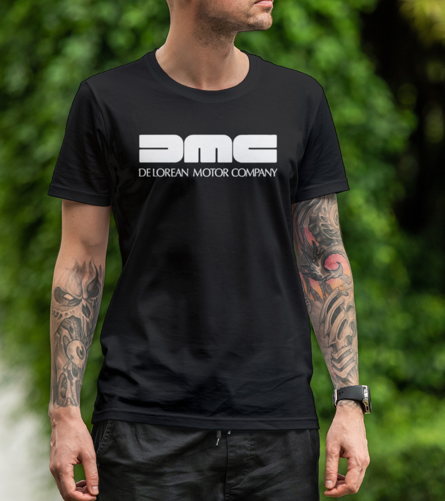 Delorean Motor Company DMC Retro Style Automotive Branding T-Shirt