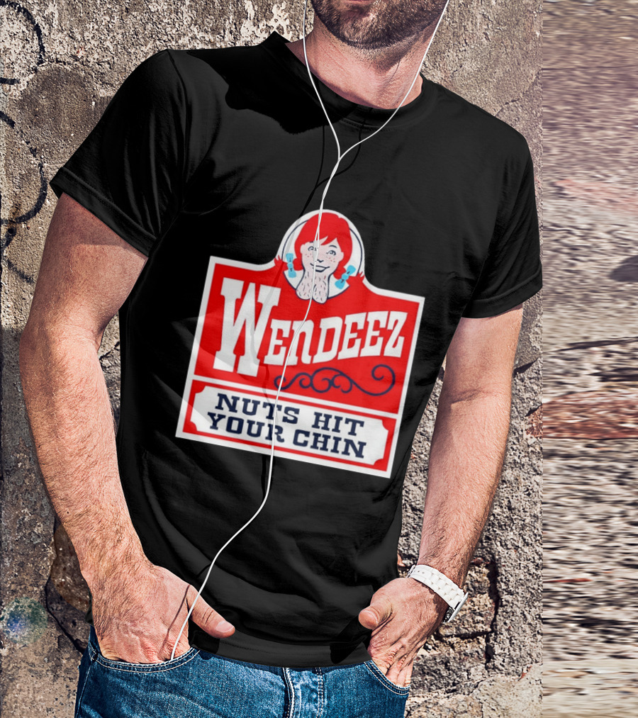 Wendeez Nuts Hit Your Chin Retro Fast Food T-Shirt