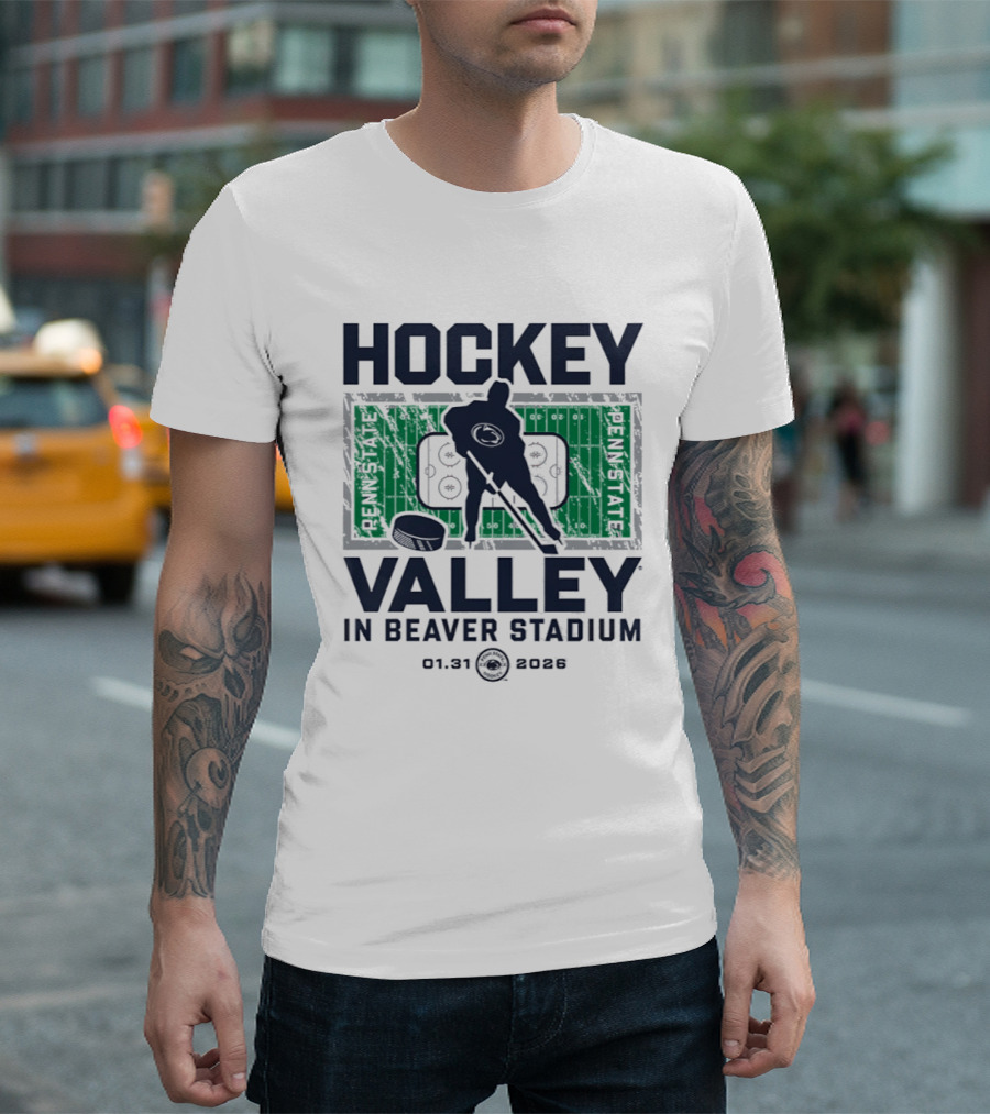 Penn State Nittany Lions Hockey Valley Beaver Stadium 2026 T-Shirt