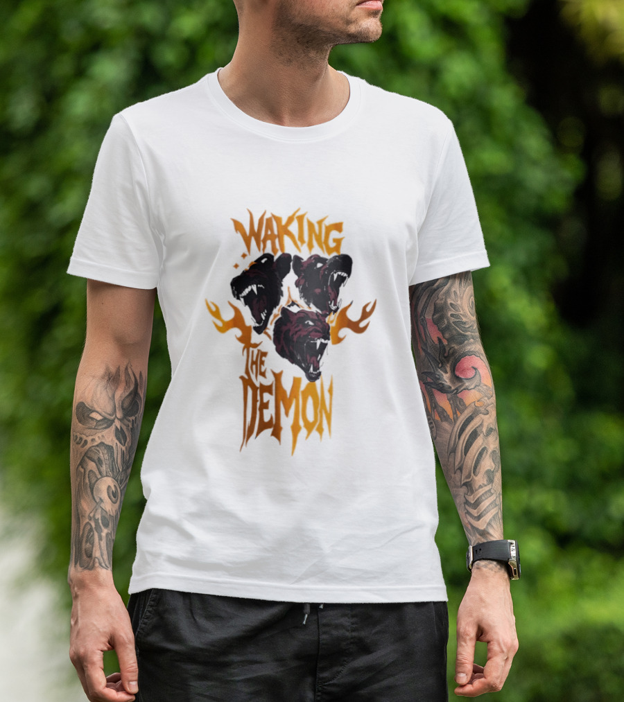 Waking The Demon Three Dog Heads T-Shirt