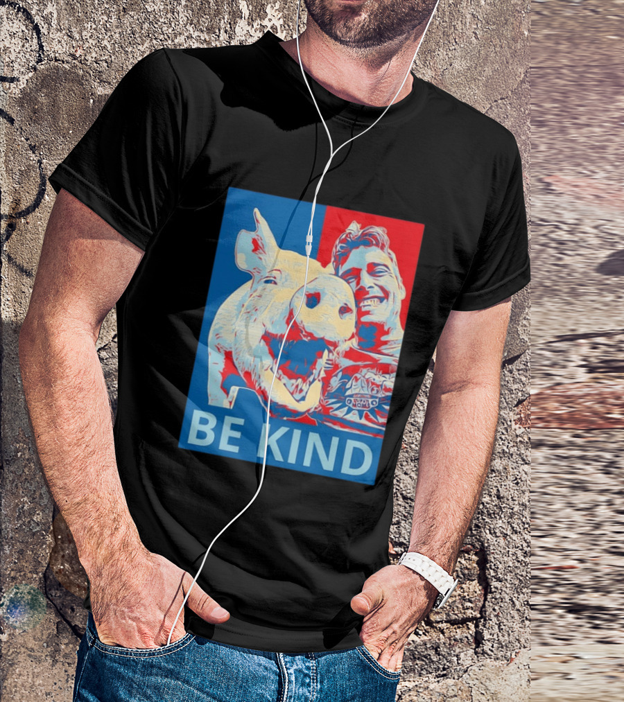 BE KIND Hope Style Pig And Man T-Shirt