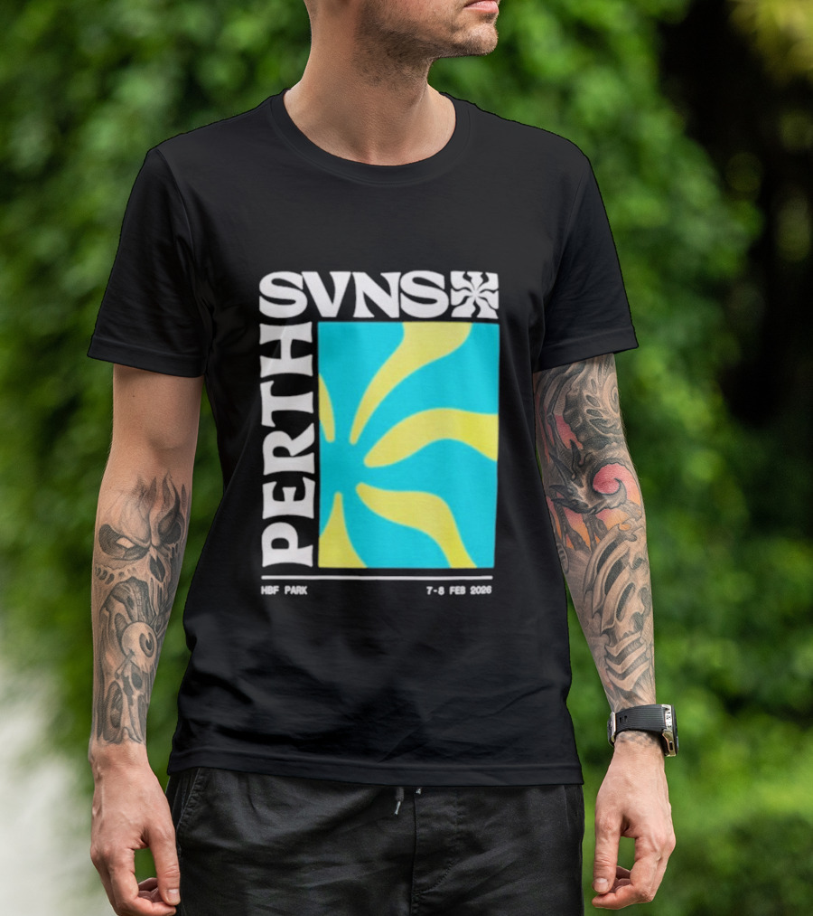 SVNS Perth 2026 Event 7 8 Feb Yellow Blue T-Shirt