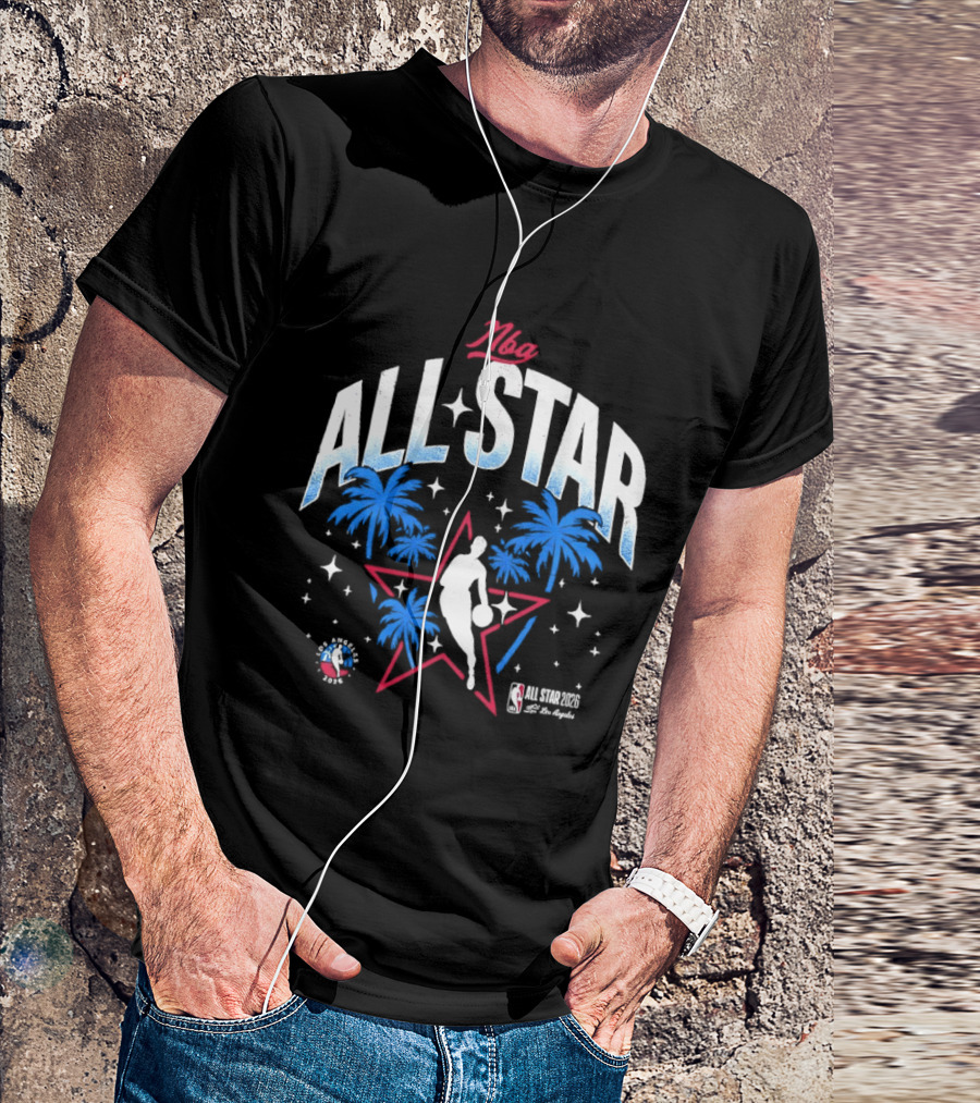 NBA All Star 2026 Los Angeles Tropical Stars Palms T-Shirt