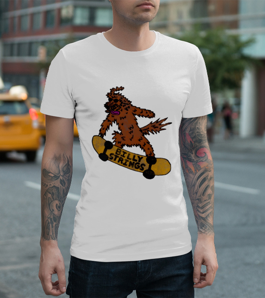 Billy Strings Skateboarding Dog T-Shirt