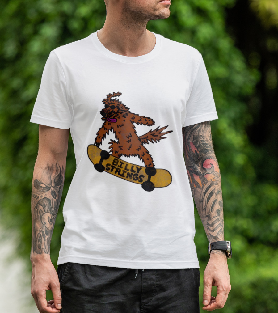 Billy Strings Skateboarding Dog T-Shirt
