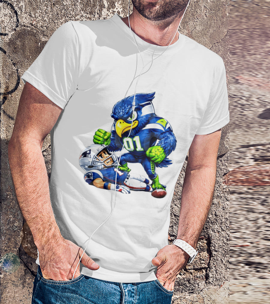 Seattle Seahawks Crush New England Patriots 2026 Football Rivalry Showdown T-Shirt