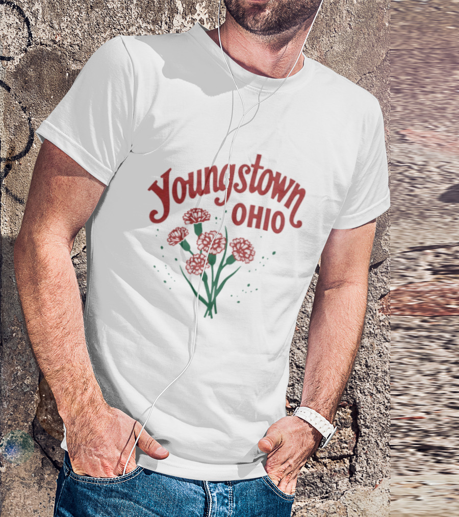 Youngstown Ohio Carnation Flowers T-Shirt