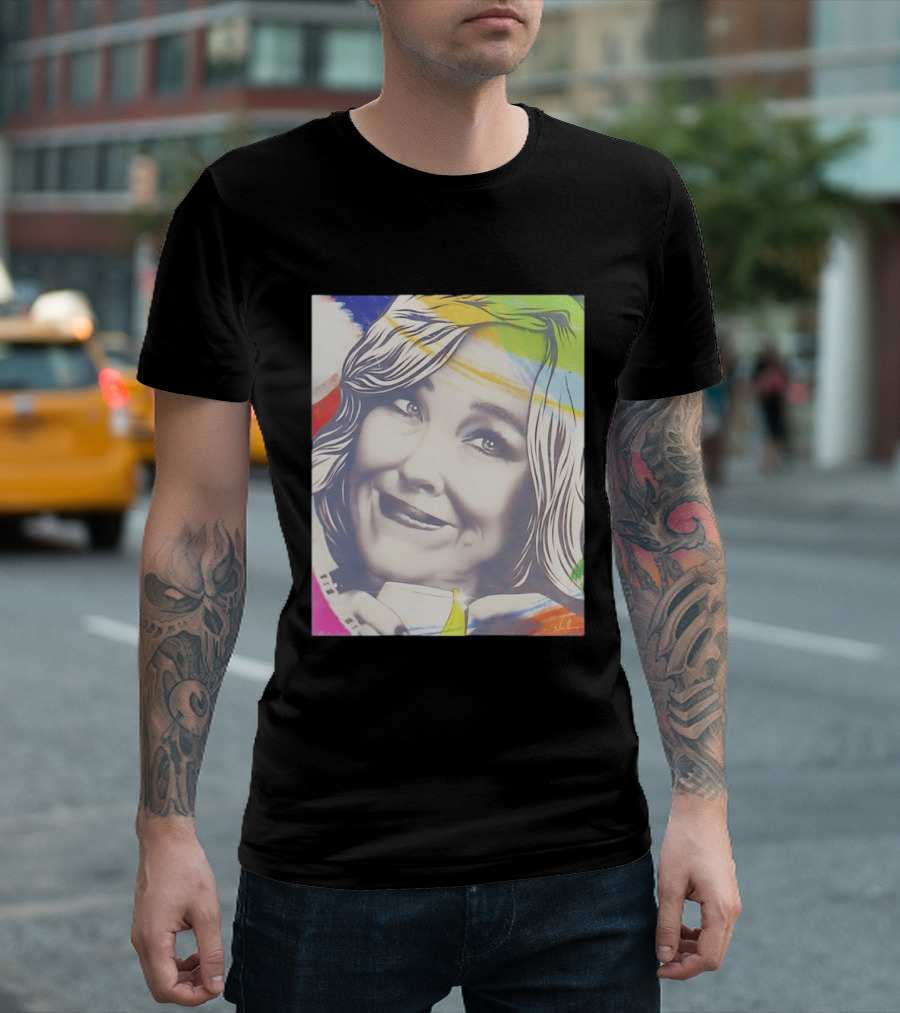 Catherine O'Hara Pop Art Style With Colorful Brushstrokes T-Shirt
