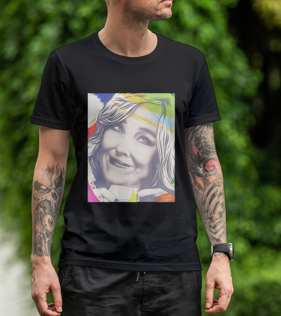 Catherine O'Hara Pop Art Style With Colorful Brushstrokes T-Shirt