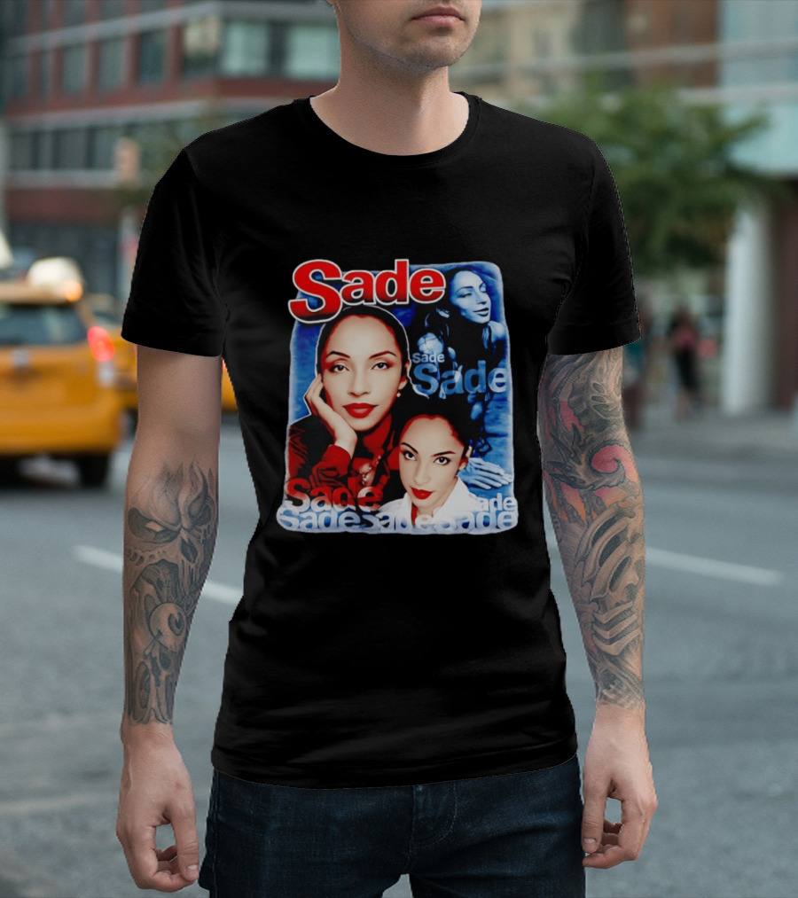 Sade Lovers Rock Tour Vintage Style Collage T-Shirt