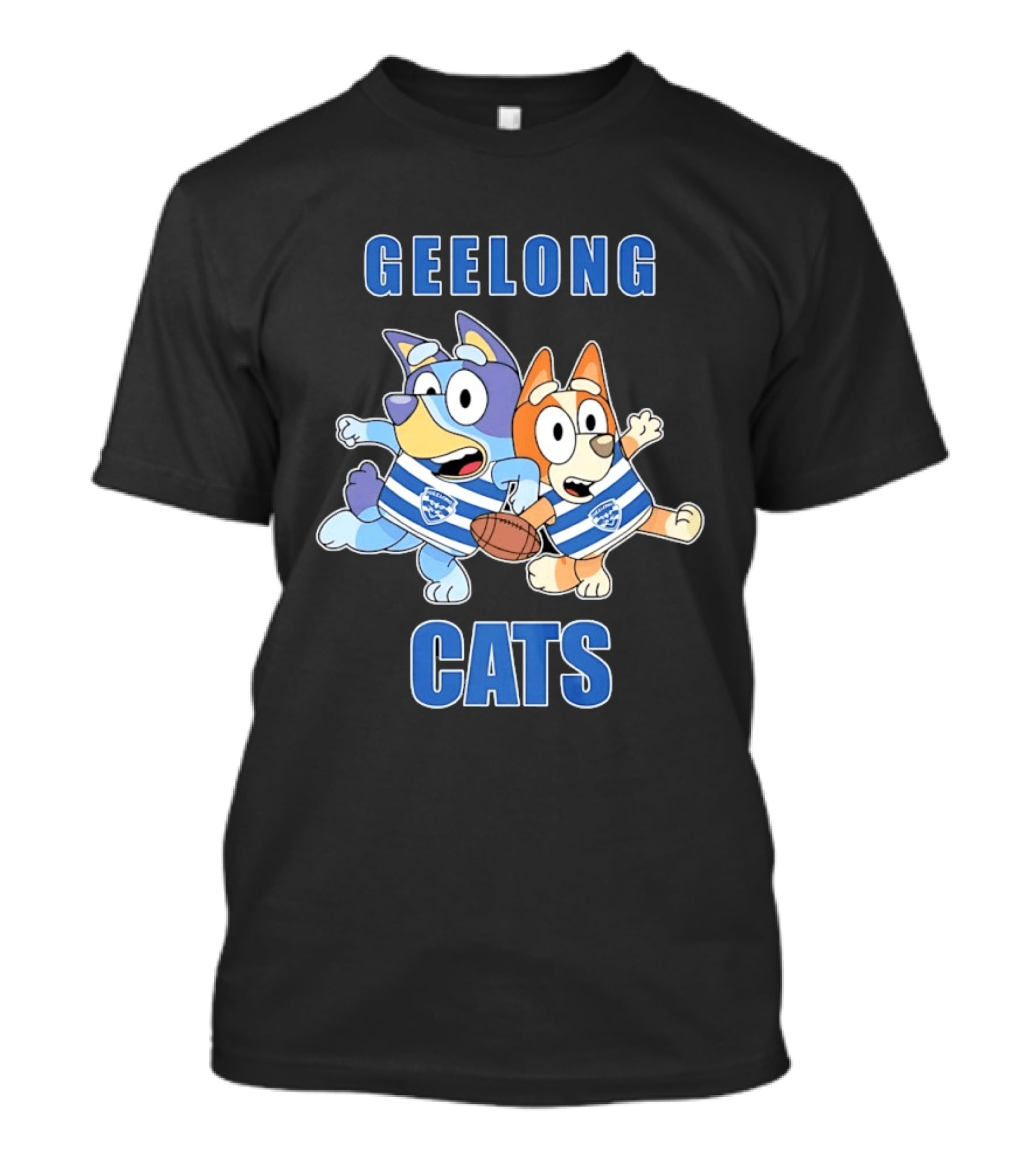 Bluey Bingo Geelong Cats Football Fans Rugby Outfits T-Shirt
