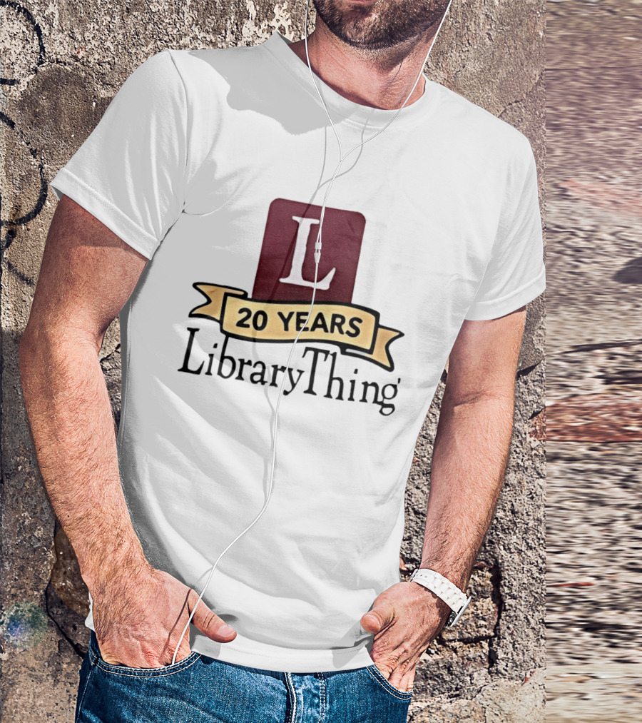 20 Years LibraryThing L Anniversary Celebration T-Shirt