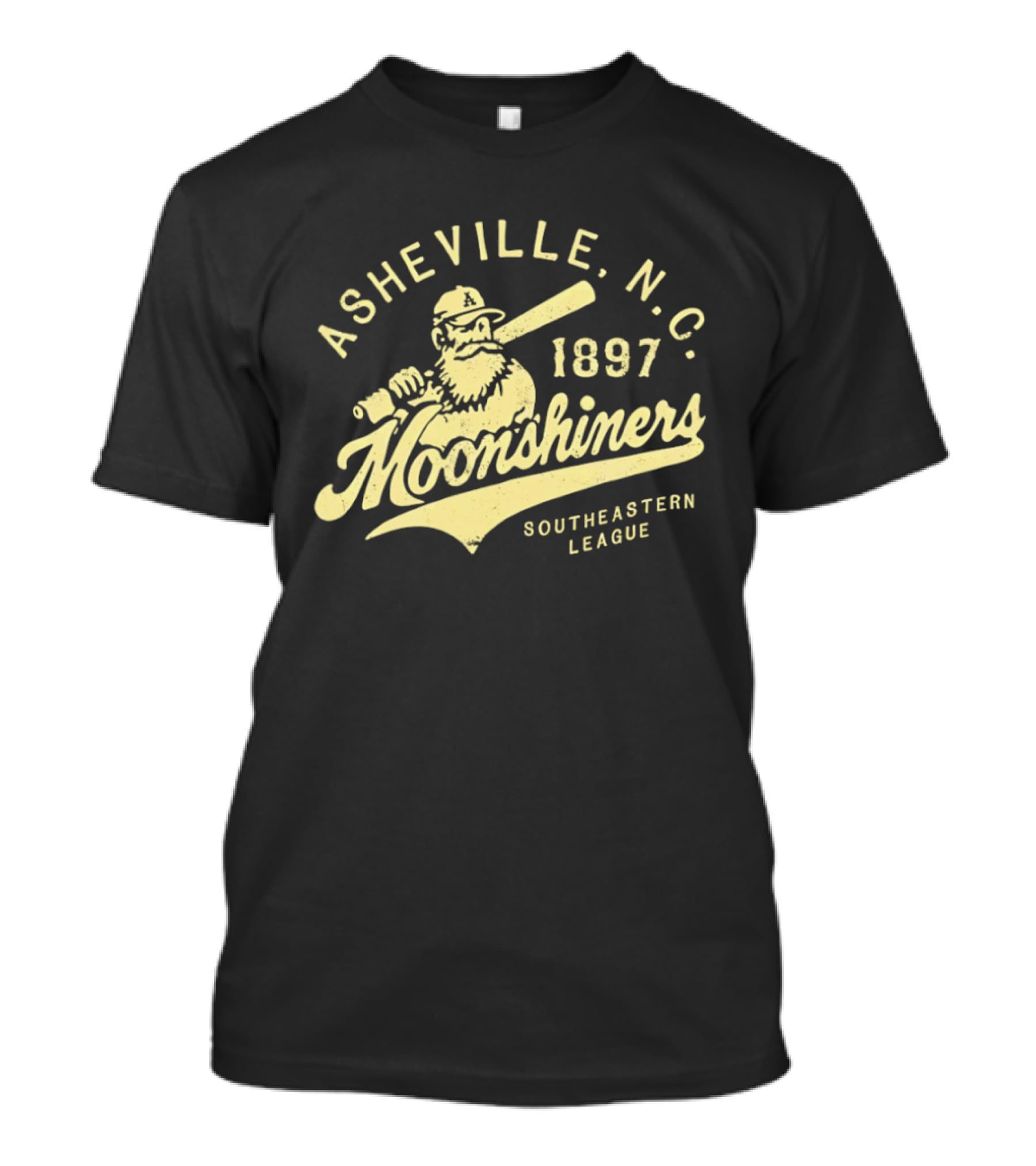 Asheville N.C. Moonshiners 1897 Southeastern League Baseball Team T-Shirt
