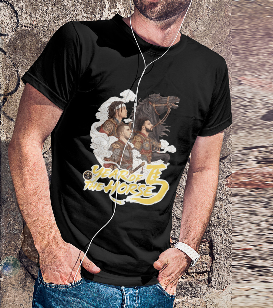 Denver Nuggets Year Of The Horse Warriors In Battle Armor T-Shirt